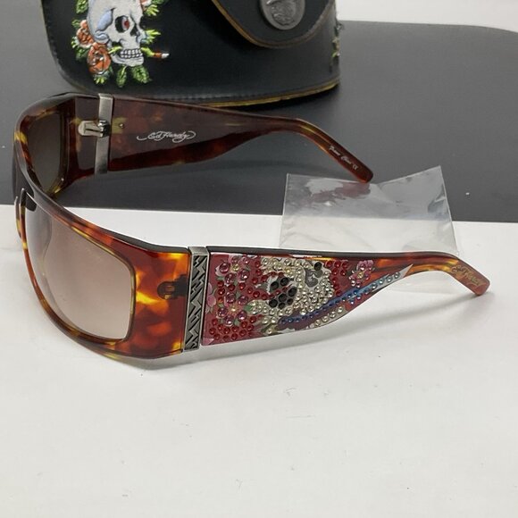 Ed Hardy EHS 004 63-12 120 Tortoise - Sunglasses w/ Case main image 15